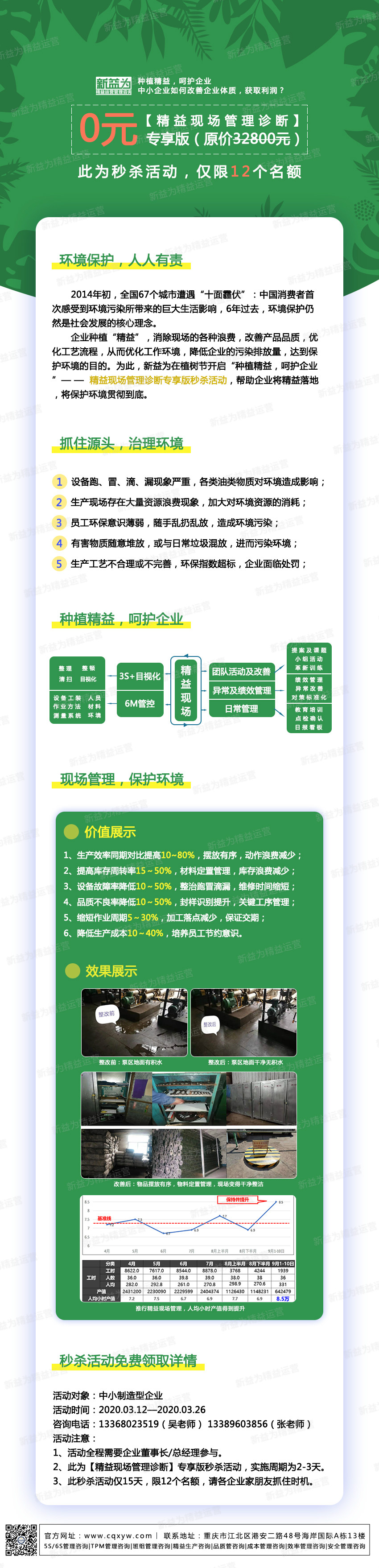 種植精益，呵護(hù)企業(yè)——精益現(xiàn)場管理診斷專享版秒殺活動(dòng)